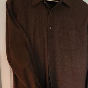 PENDLETON WASHABLE WOOL TRAIL SHIRT - MEN'S X-LARGE LONG, Brown Rust